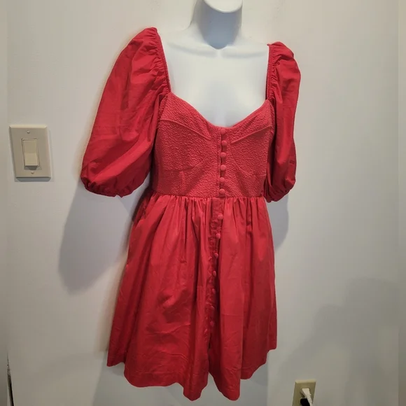 open lace back dress Red Mini Delaney Dress main image 0